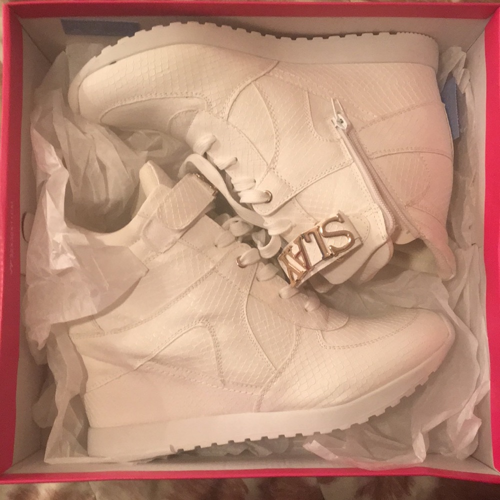 I SLAY Sneaker Wedges